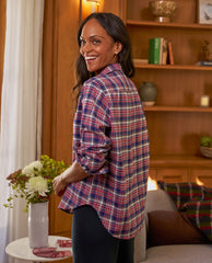 Frank & Eileen White Black Red Plaid Eileen