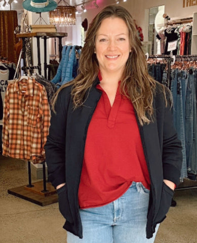 Frank & Eileen Patrick Popover Garnet Red