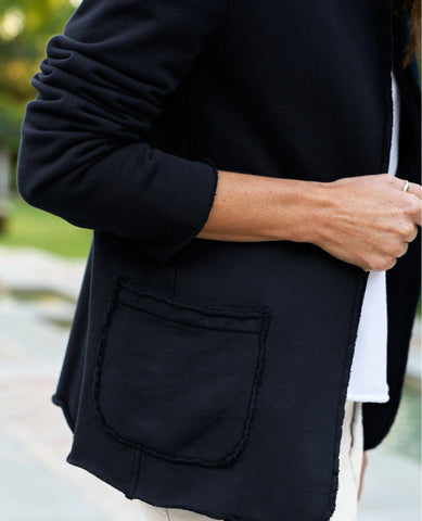 Frank & Eileen Triple Fleece Navy Blazer