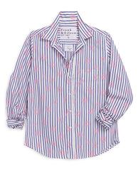 Barry Stripe + Pink Flowers Shirt