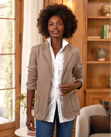 Travel Cozy Blazer Dublin Brulee