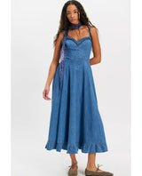Another Season Boardwalk Blue Midi