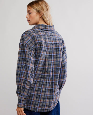 Ashley Flannel Shirt Blue Combo