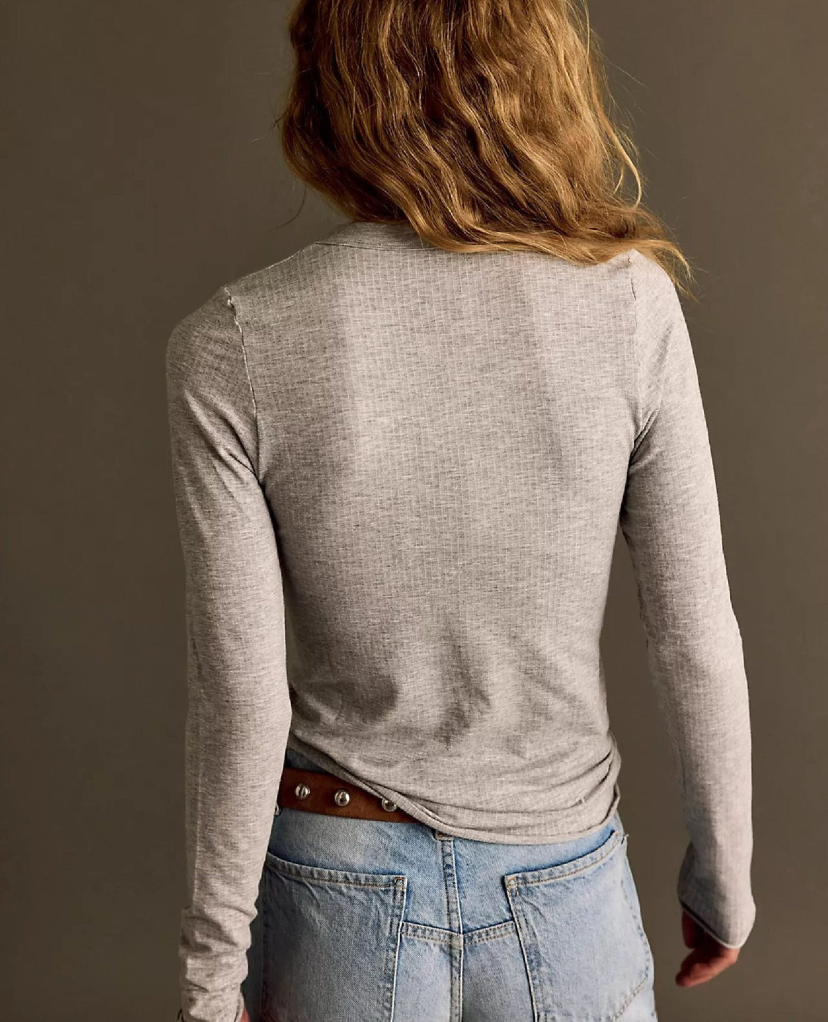 So Soft Long Sleeve Heather Grey Top