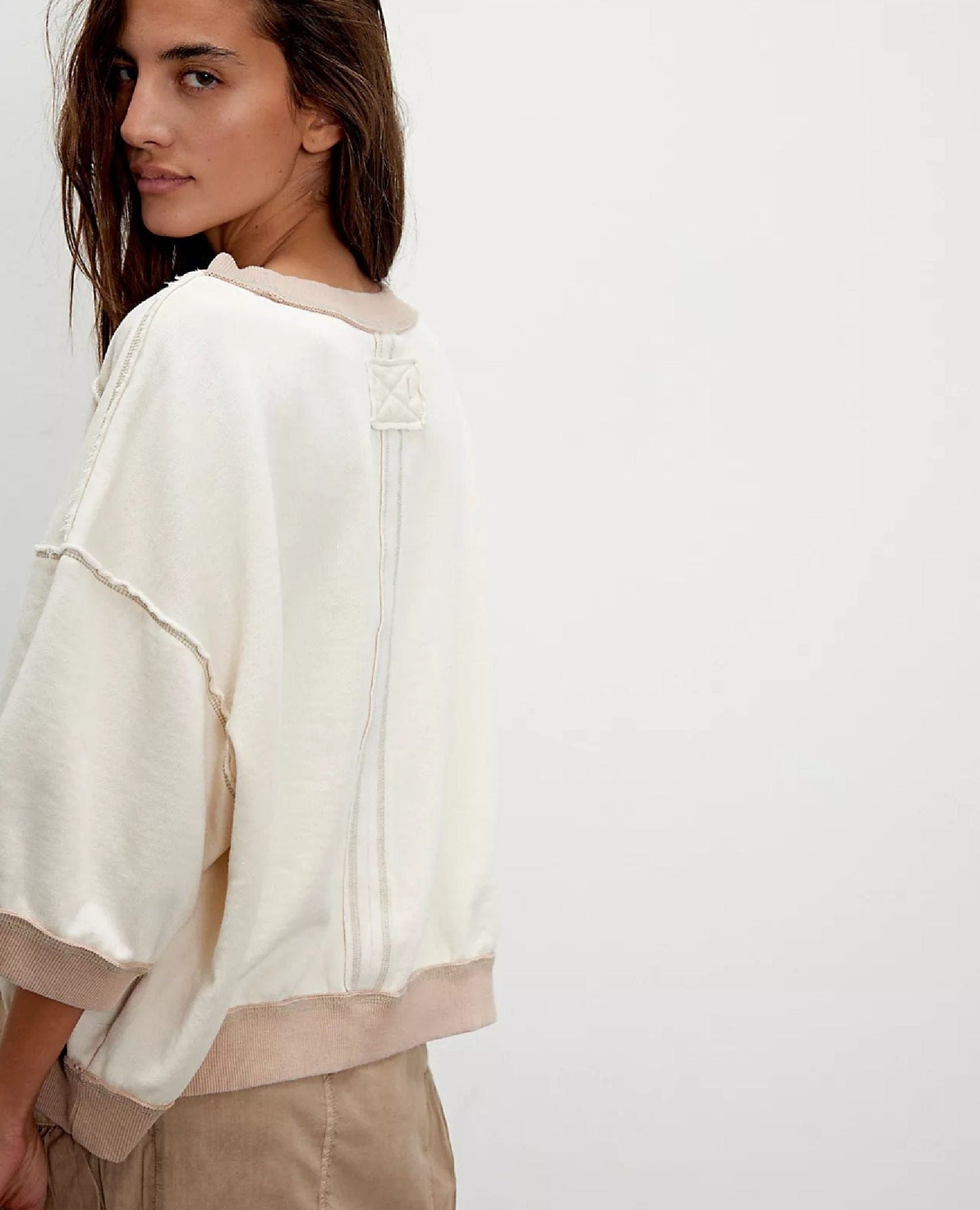 Free People Everything Pullover Cream