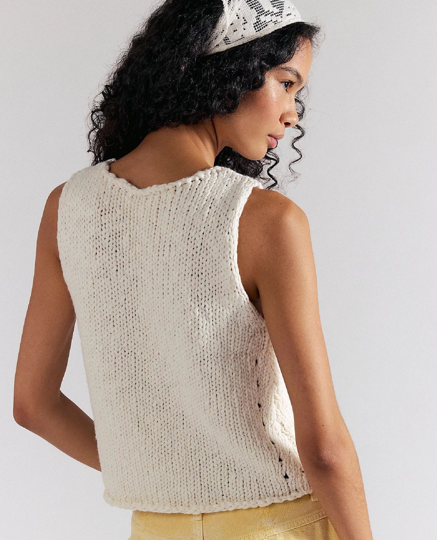 Opal Sweater Tank Ivory