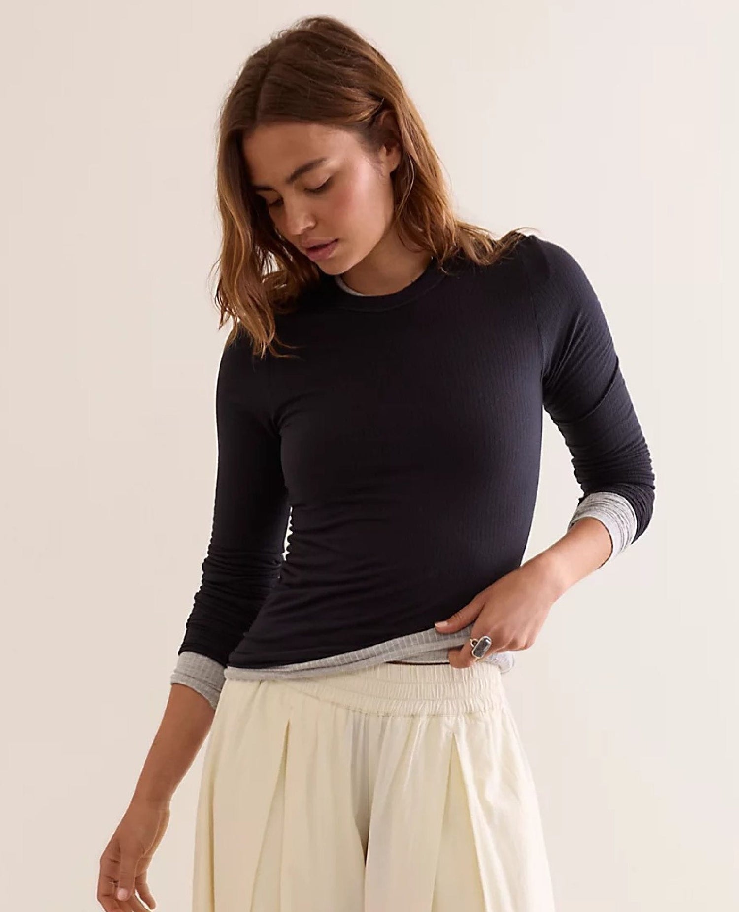 So Soft Long Sleeve Top Black