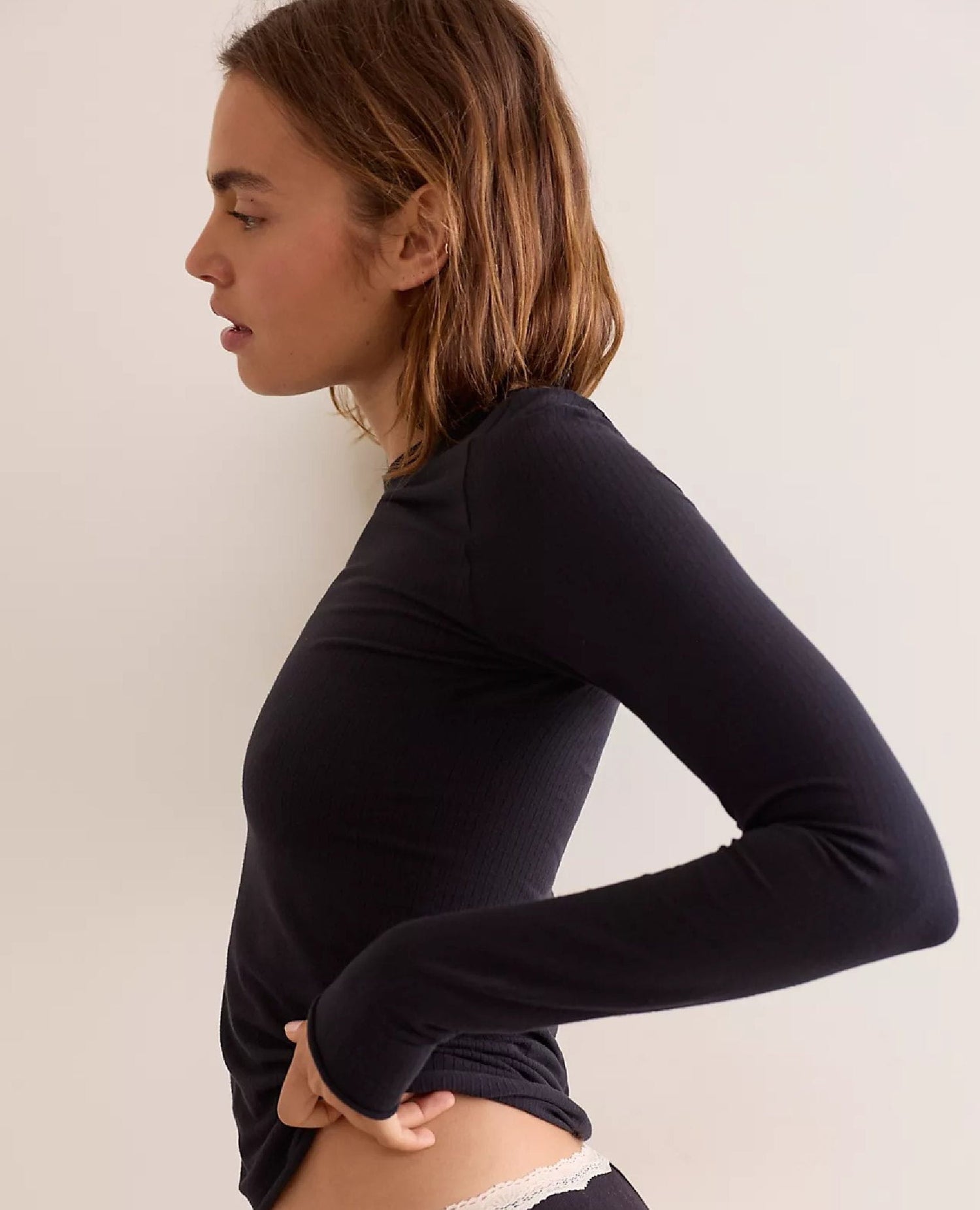 So Soft Long Sleeve Top Black