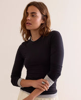 So Soft Long Sleeve Top Black