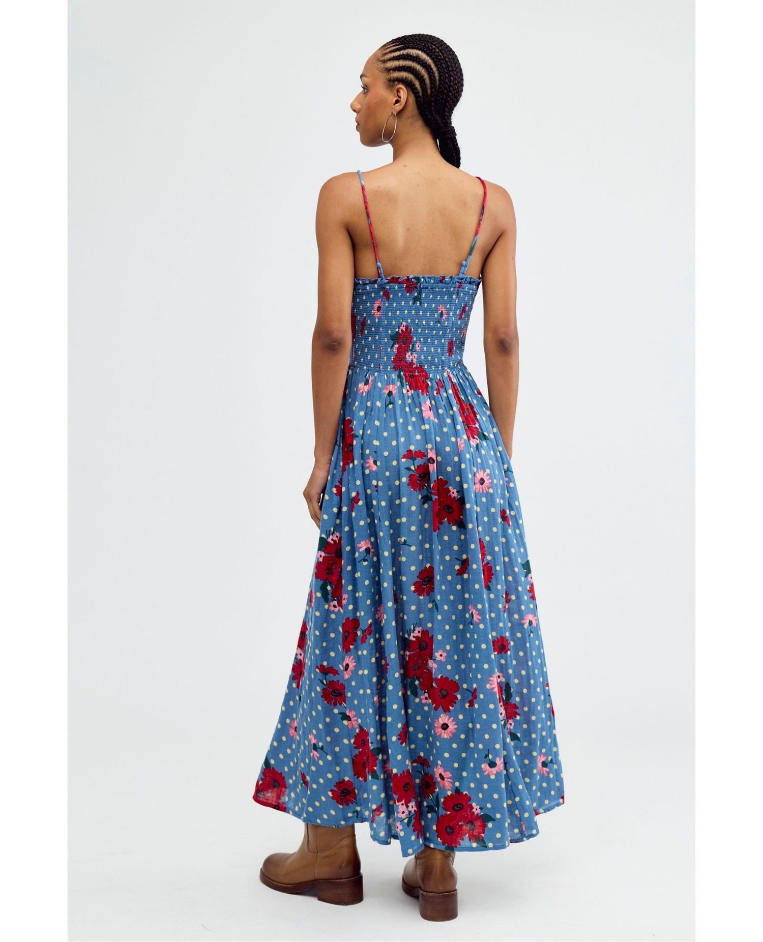 Sweet Nothings Midi Dress Blue