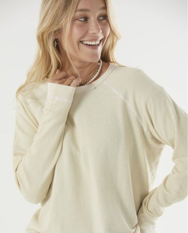 Free City Lucky Sweatshirt Vintage Ivory