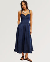 Another Season Midi Denim Dress