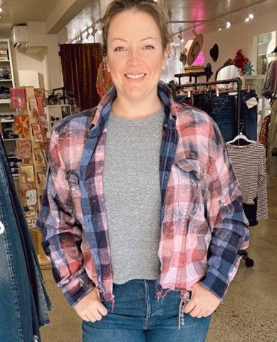 Indigo Sunset Flannel One Size