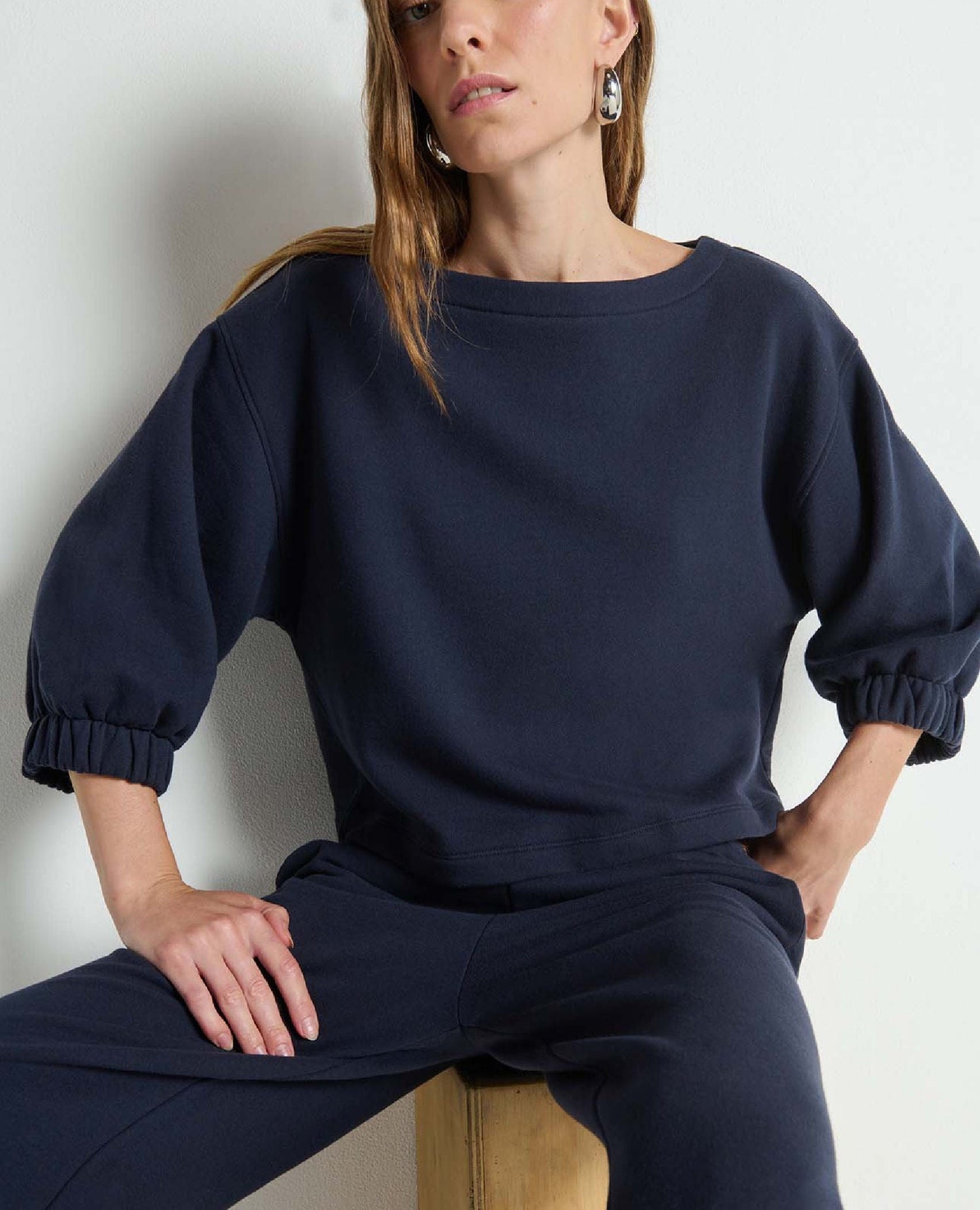 Geri Oversized Sweatshirt Top Night Sky