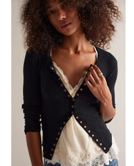 Going Places Cardi Thermal Black