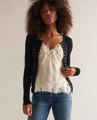 Going Places Cardi Thermal Black
