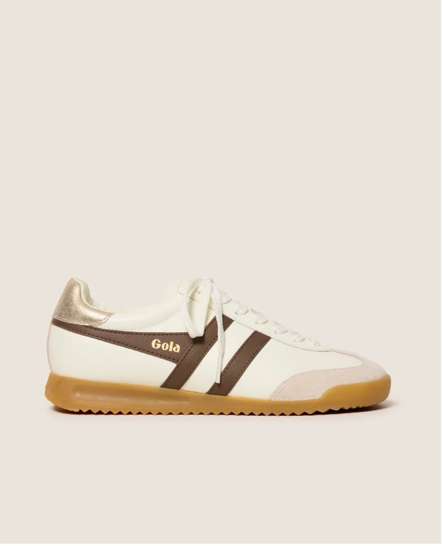 Torpedo Leather Sneaker Dark Brown/Gold