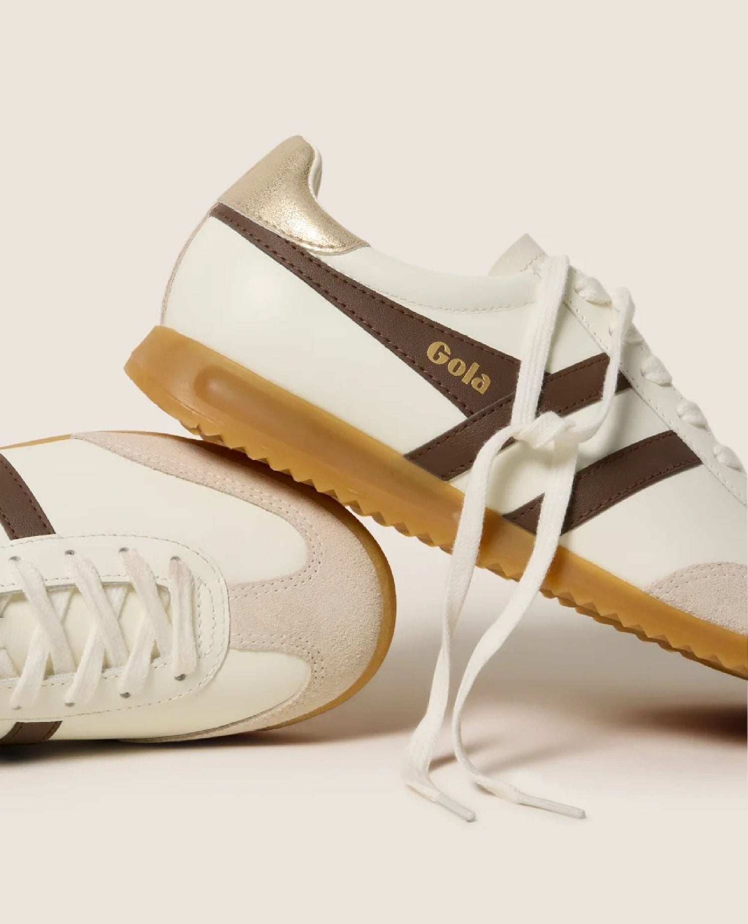 Torpedo Leather Sneaker Dark Brown/Gold