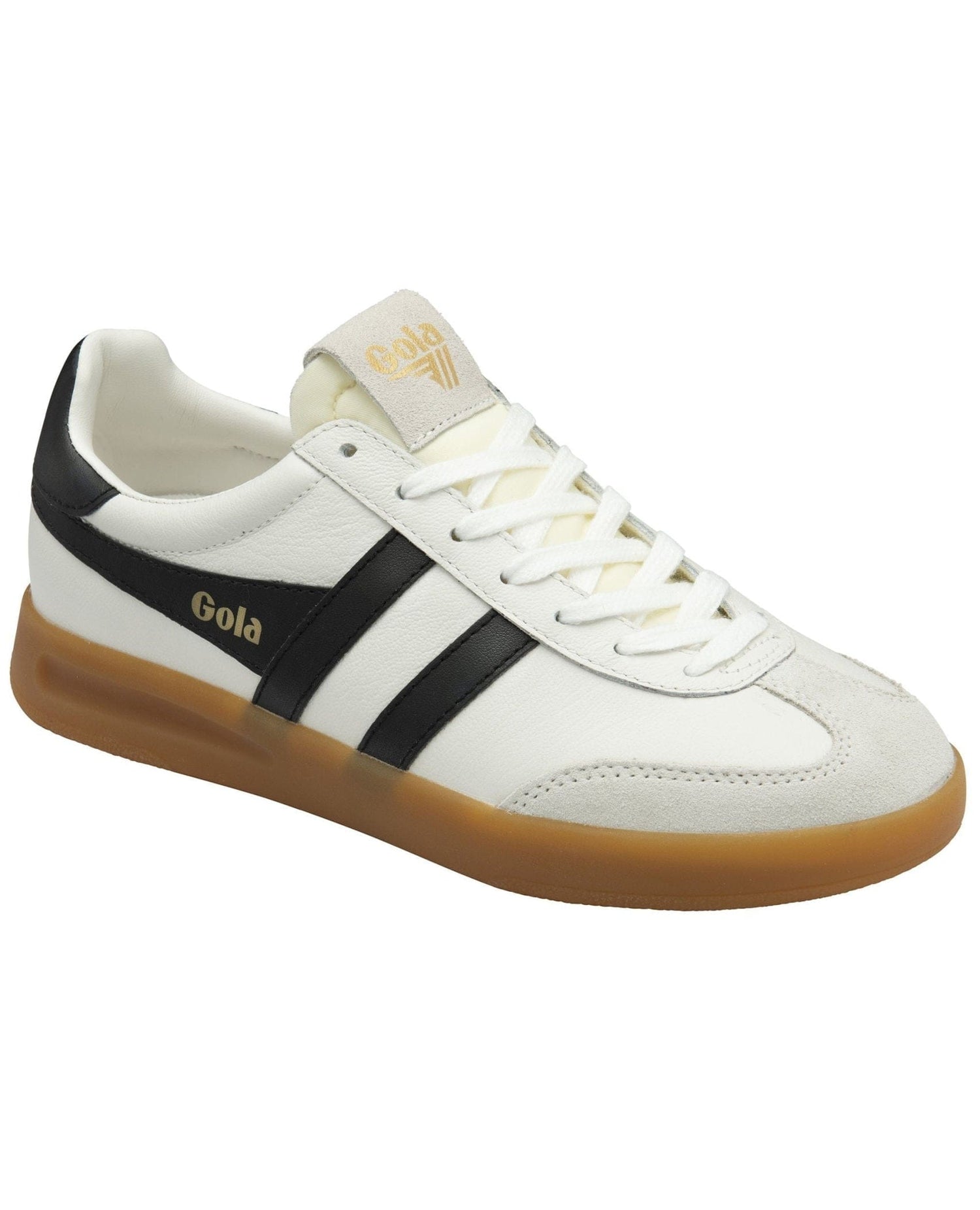 Gola Cyclone Leather Sneaker White/Black/Gum