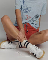Gola Cyclone Leather Sneaker White/Black/Gum