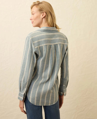 Nazaré Flannel Blue Cove Stripe