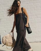 Hot Shot Strappy Black Onesie