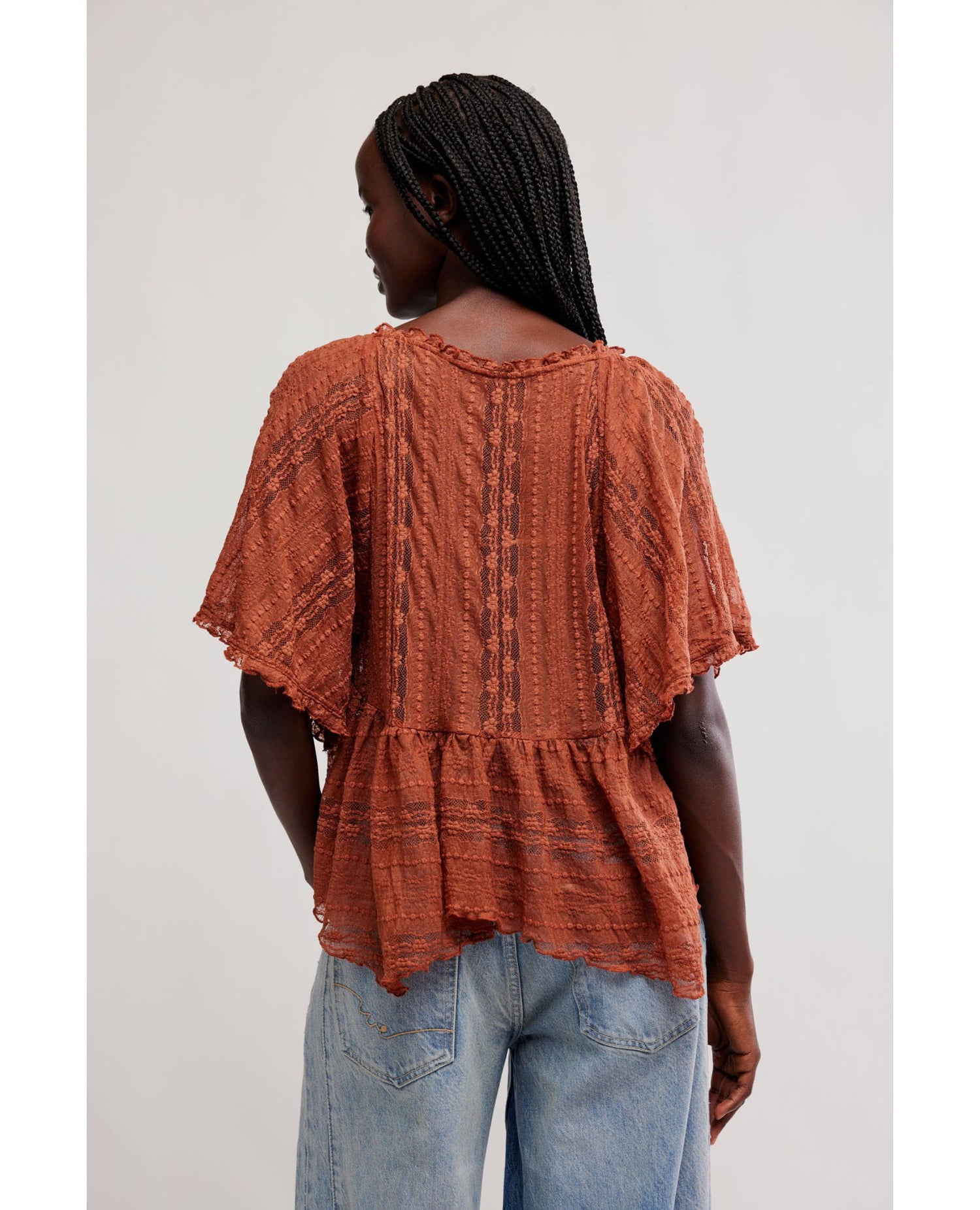 In Your Dreams Lace Top Toasted Cocoa