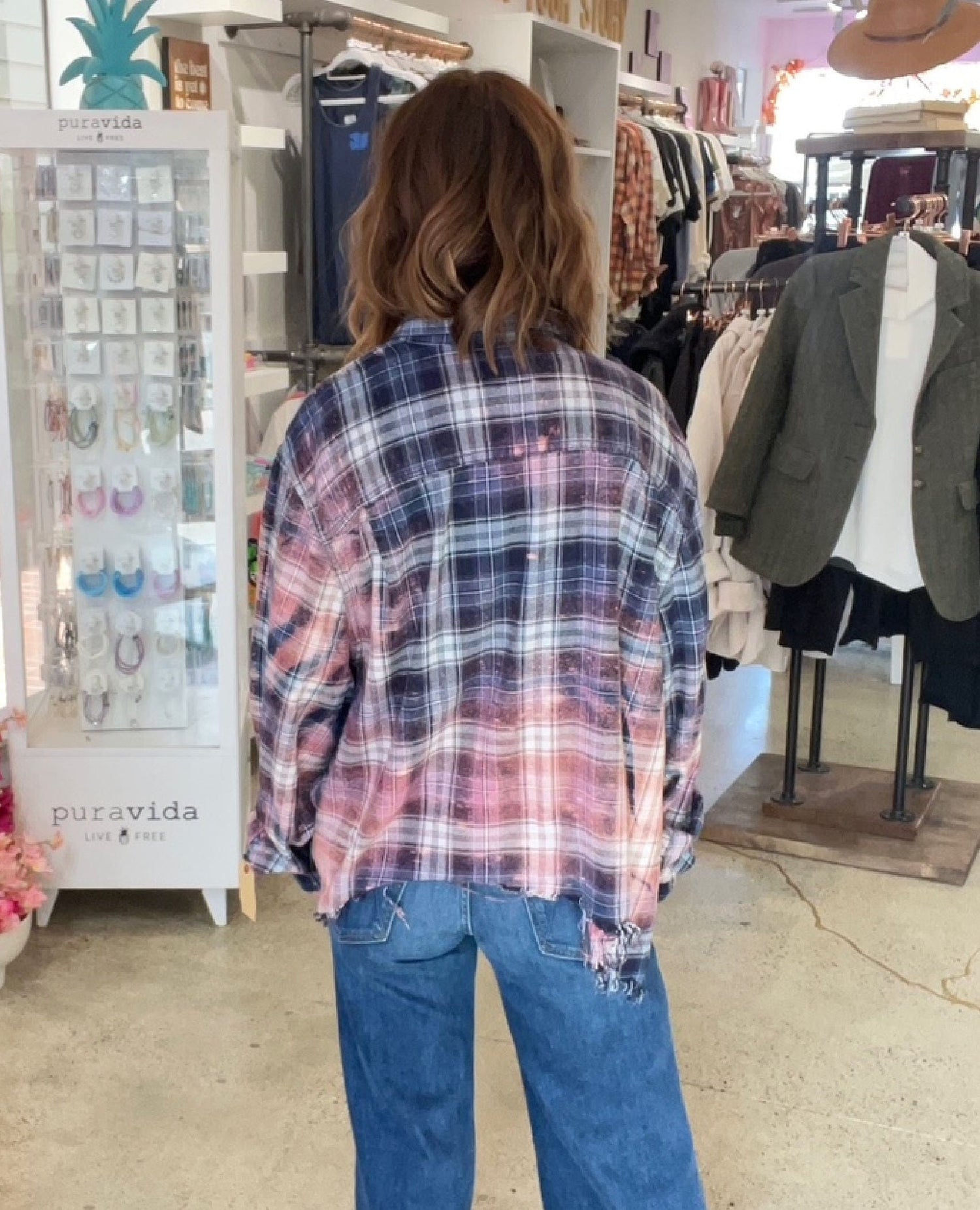 Indigo Drift Flannel – One Size (navy)