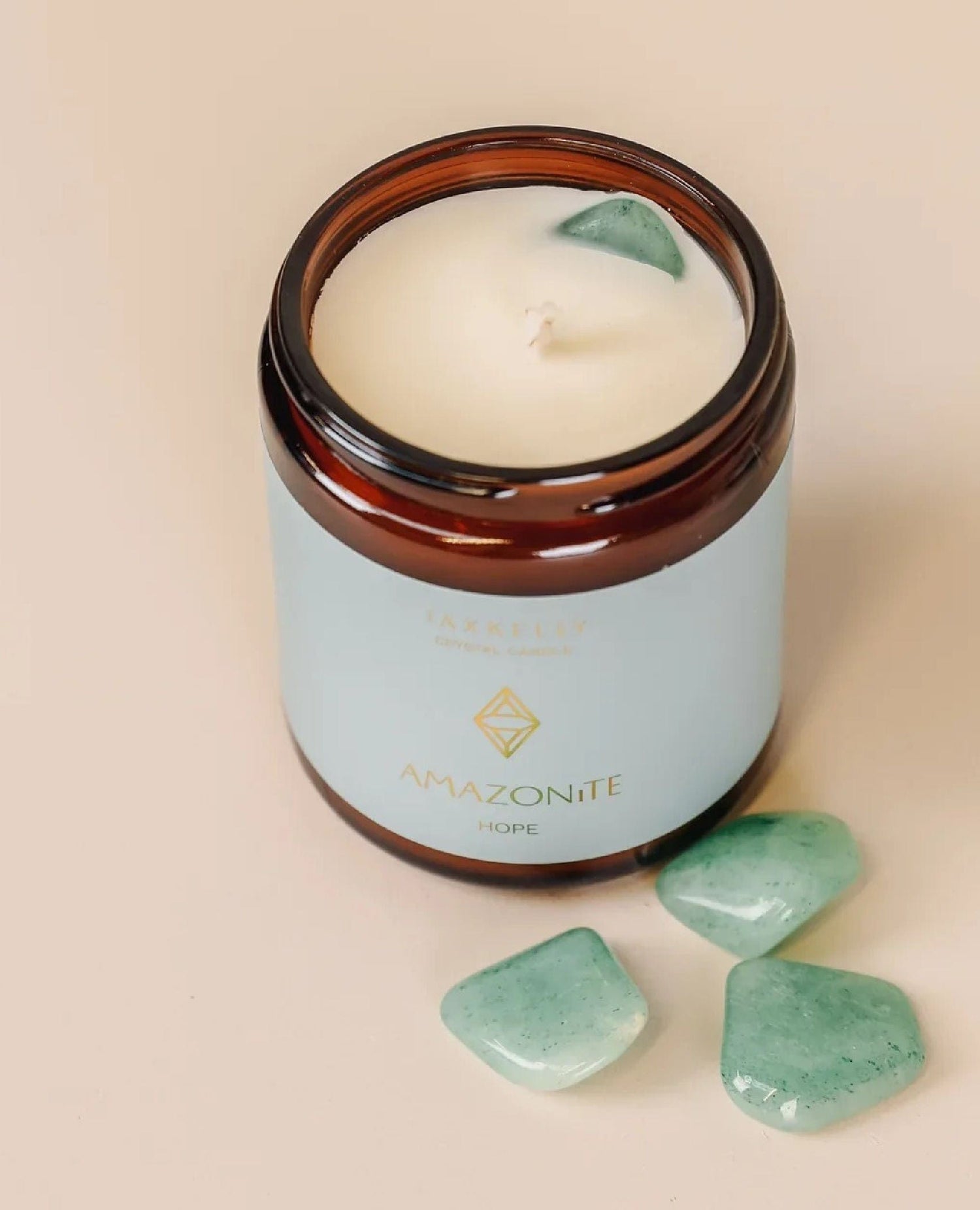 Crystal Candle Amazonite (Hope) 9oz