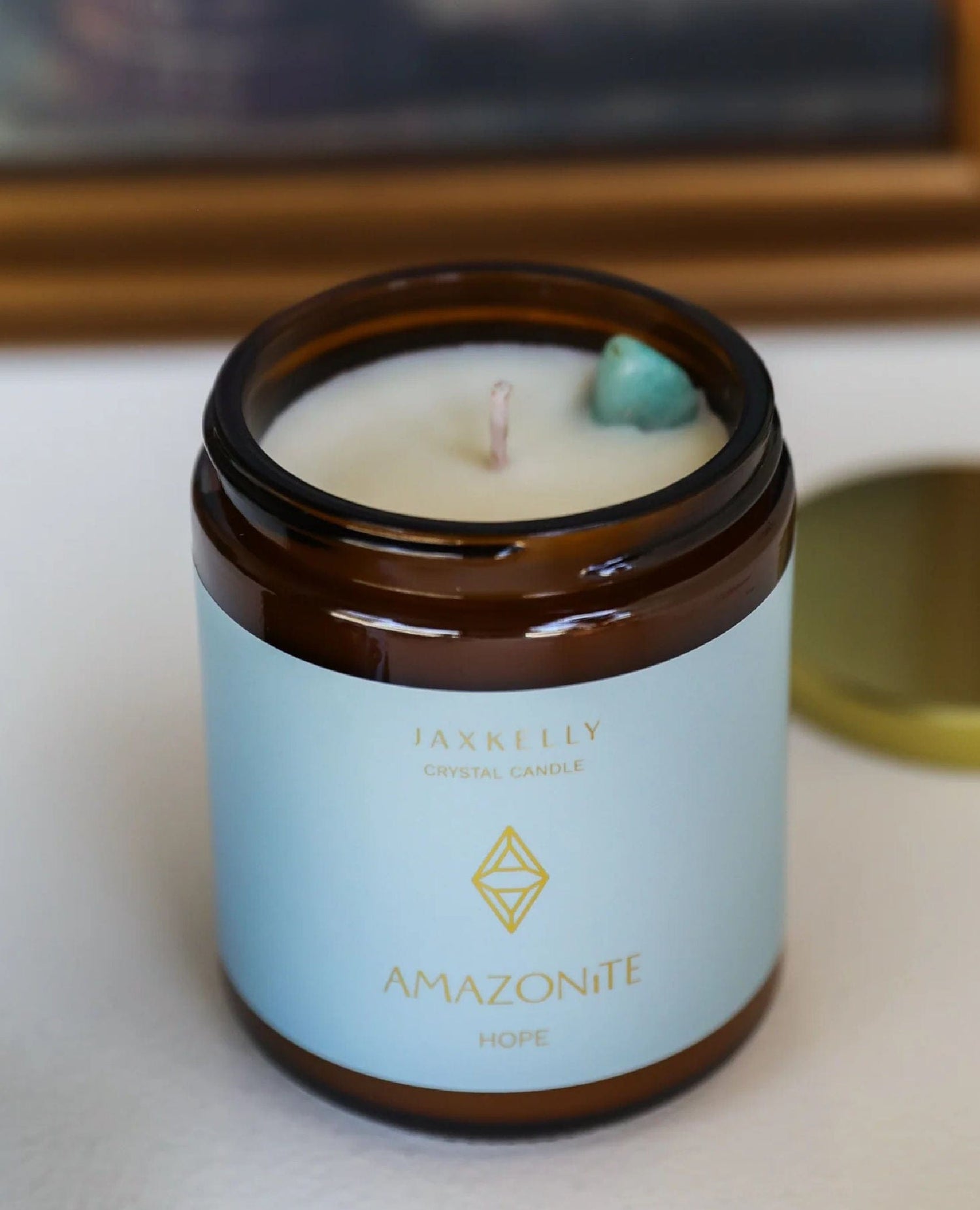Crystal Candle Amazonite (Hope) 9oz