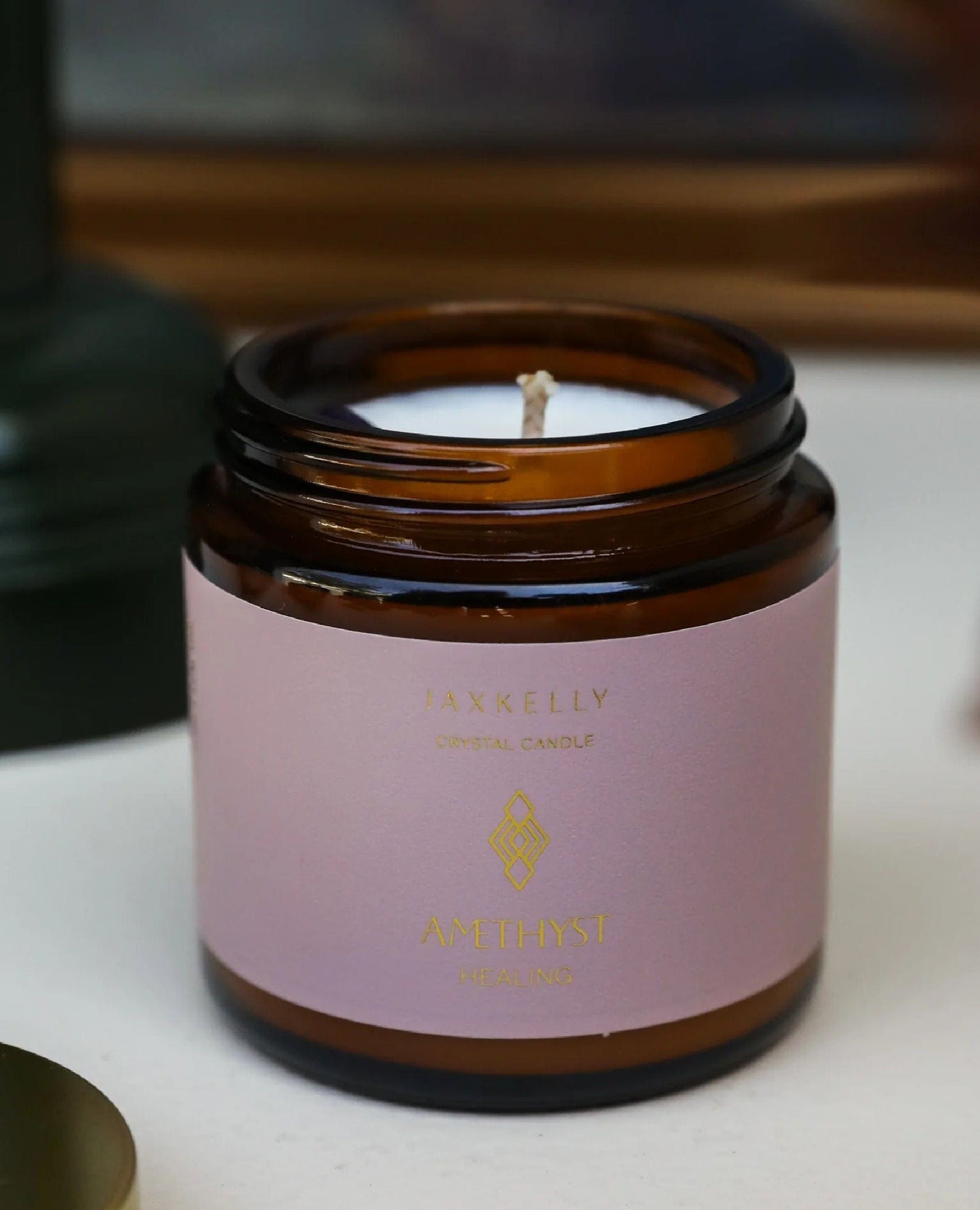 Crystal Candle Amethyst 4oz