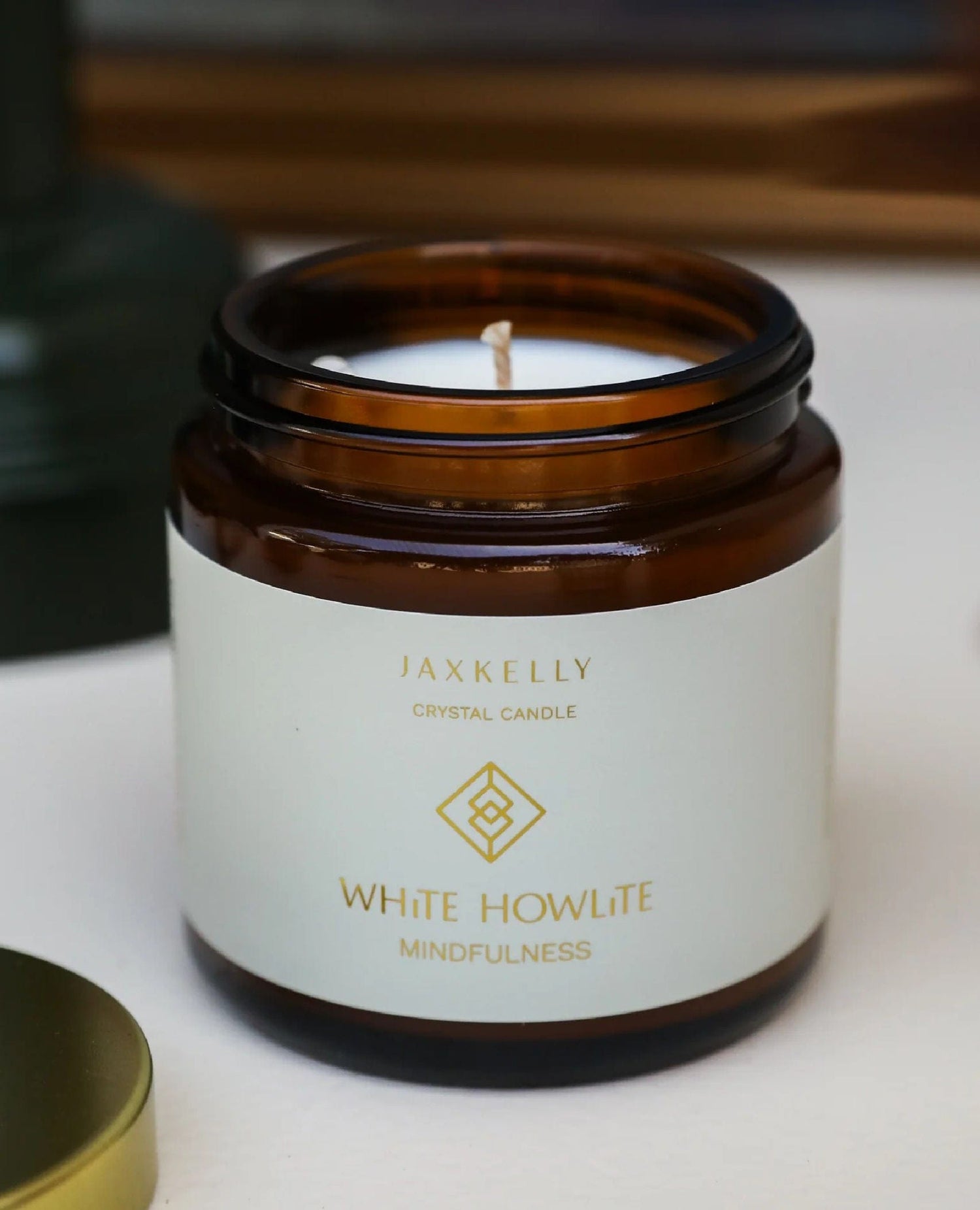 Crystal Candle White Howlite 4oz
