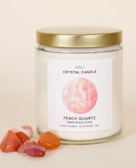 Crystal Candle Peach Quartz 9oz