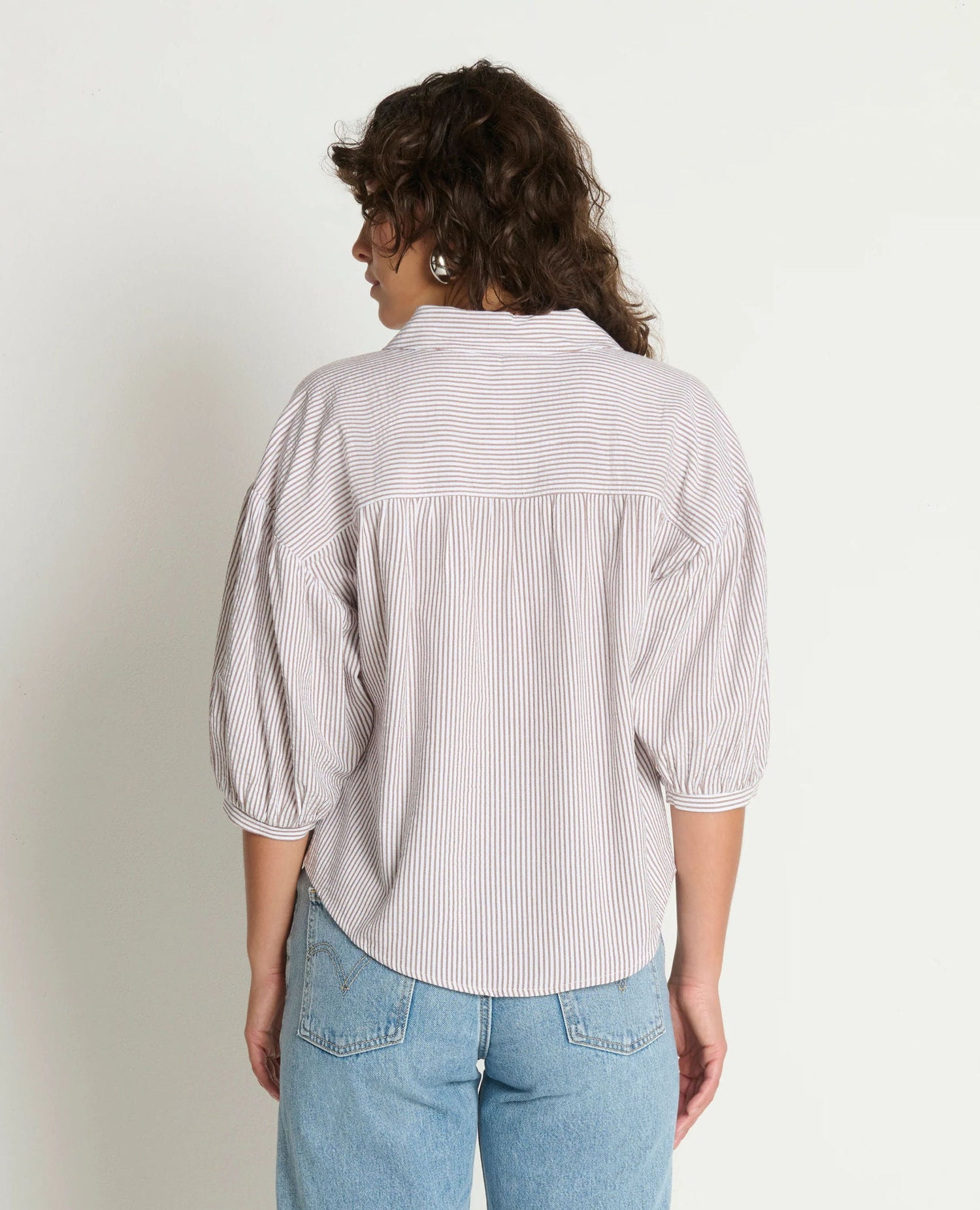 Jaynee Blouse Praline Stripe