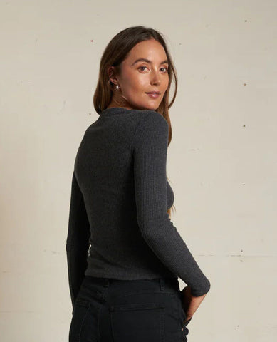 Perfect Jolie Long Sleeve Charcoal