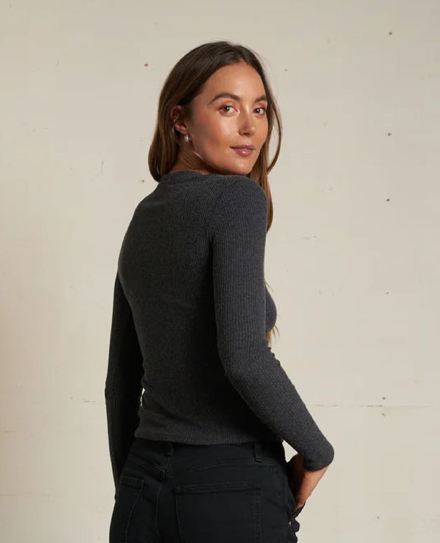 Perfect Jolie Long Sleeve Charcoal