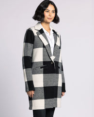 Kenzie Perfect Coat Black White