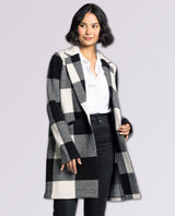 Kenzie Perfect Coat Black White