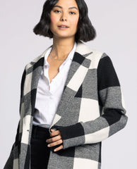 Kenzie Perfect Coat Black White