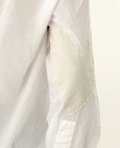 Jack Button Cross White Shirt