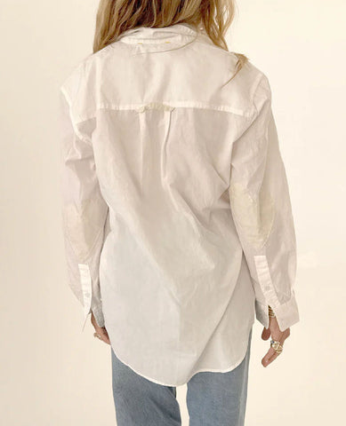 Jack Button Cross White Shirt