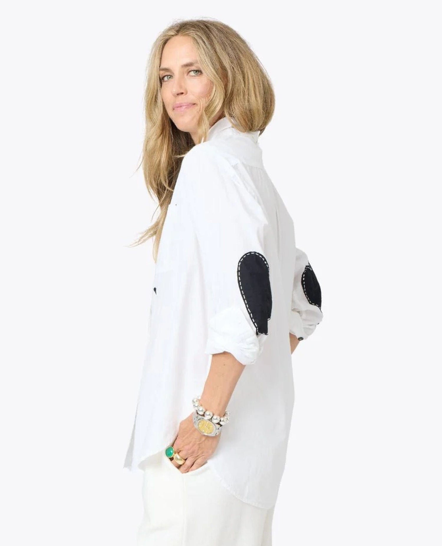 Kerri Rosenthal Black Heart White Shirt