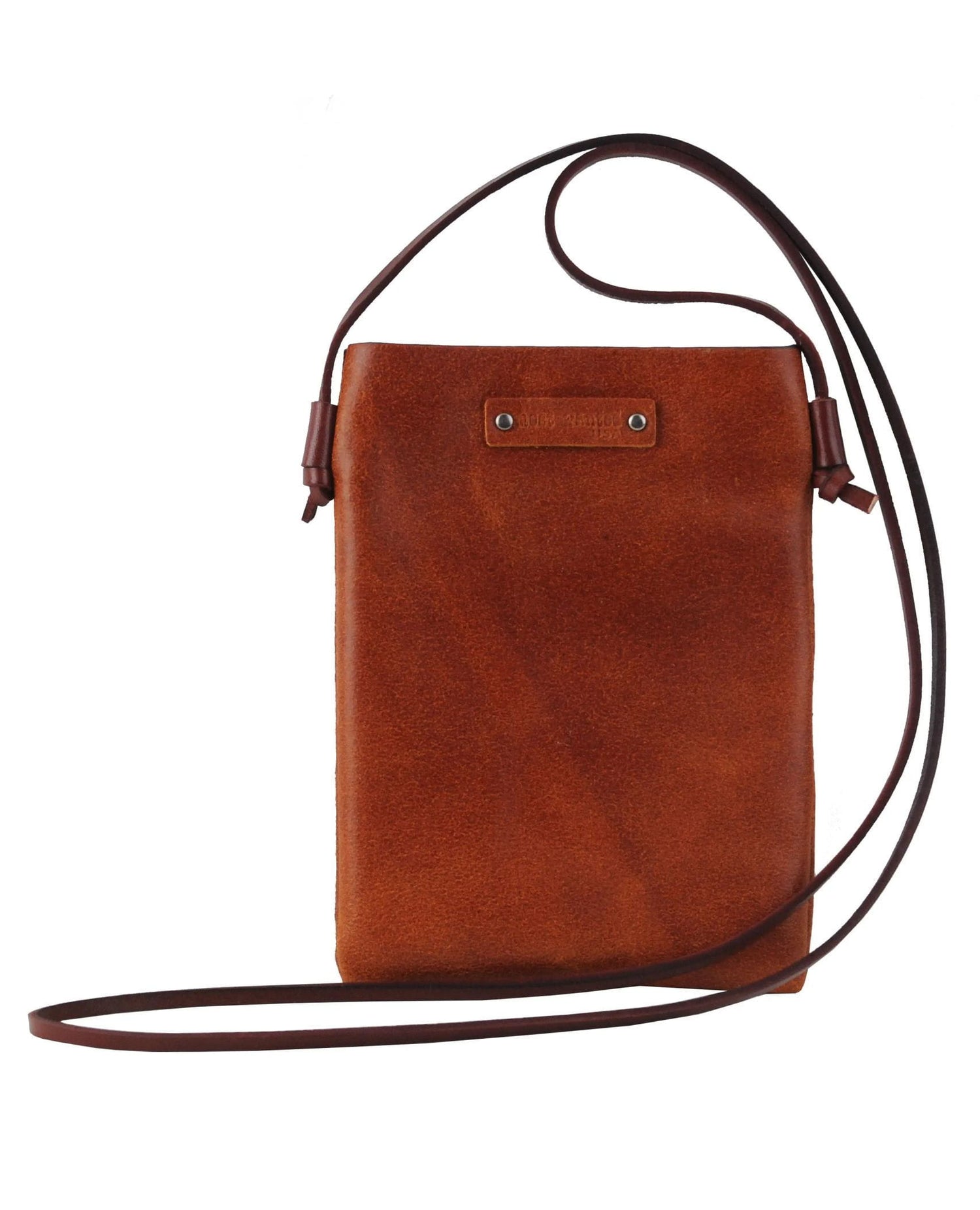Leather Mini Crossbody Bag Cognac