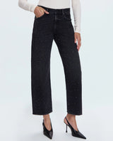 Lexi Mid Rise Bowed Straight Silver Screen