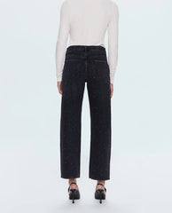 Lexi Mid Rise Bowed Straight Silver Screen