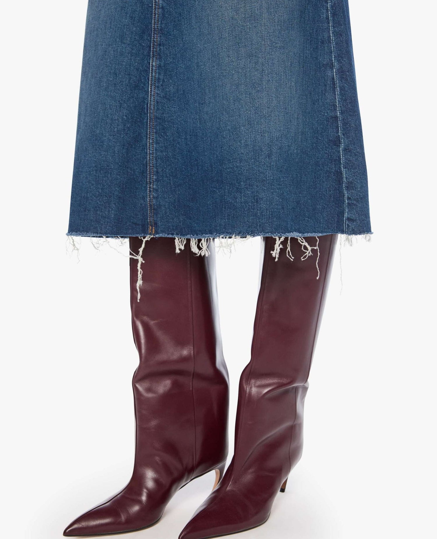 The Circle Midi Skirt Fray