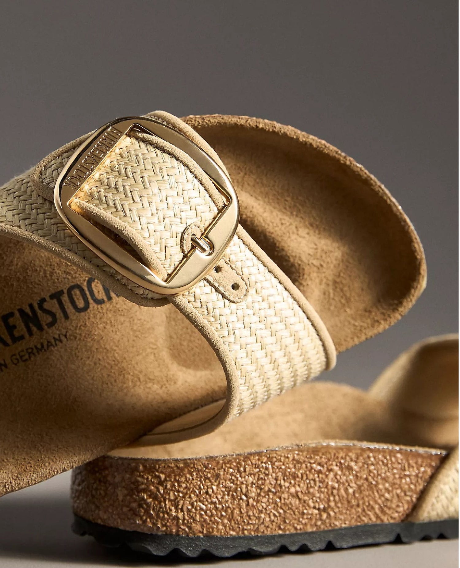 Madrid Big Buckle Raffia Natural