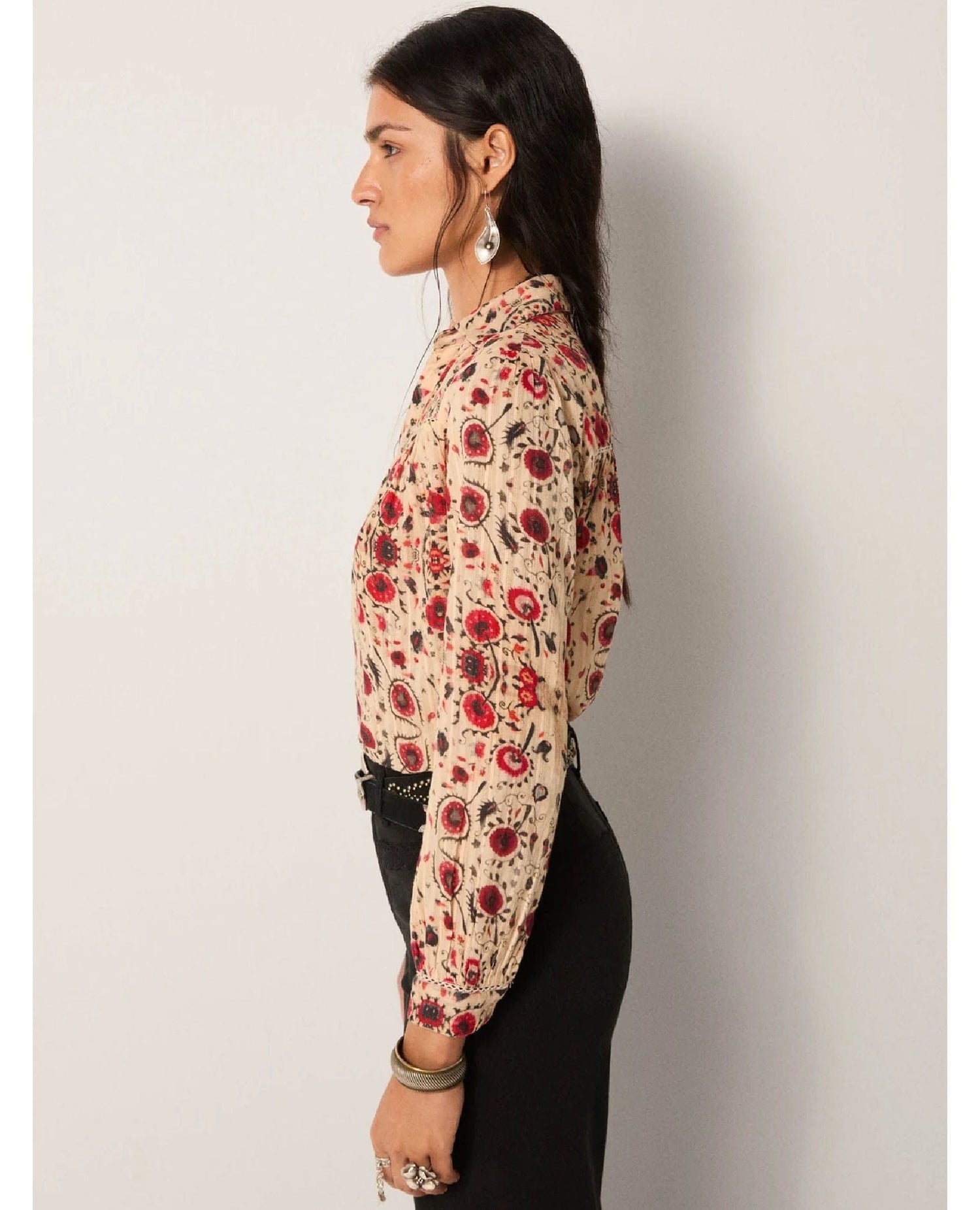 Maison Hotel Amrit Blouse – Coquelicot Coquillage