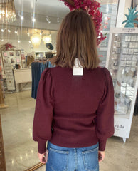 Melissa Nepton Ash Sweater Burgundy