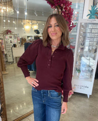Melissa Nepton Ash Sweater Burgundy